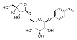 p-Vinylphenyl O-[beta-D-apiofuranosyl-(1-6)]-beta-D-glucopyranoside